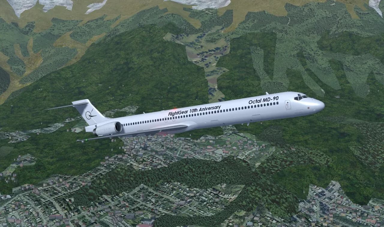 FlightGear gameplay